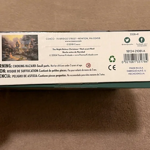 Thomas Kinkade 1000 Piece Jigsaw Puzzle Lot of 2 - Picture 6 of 6